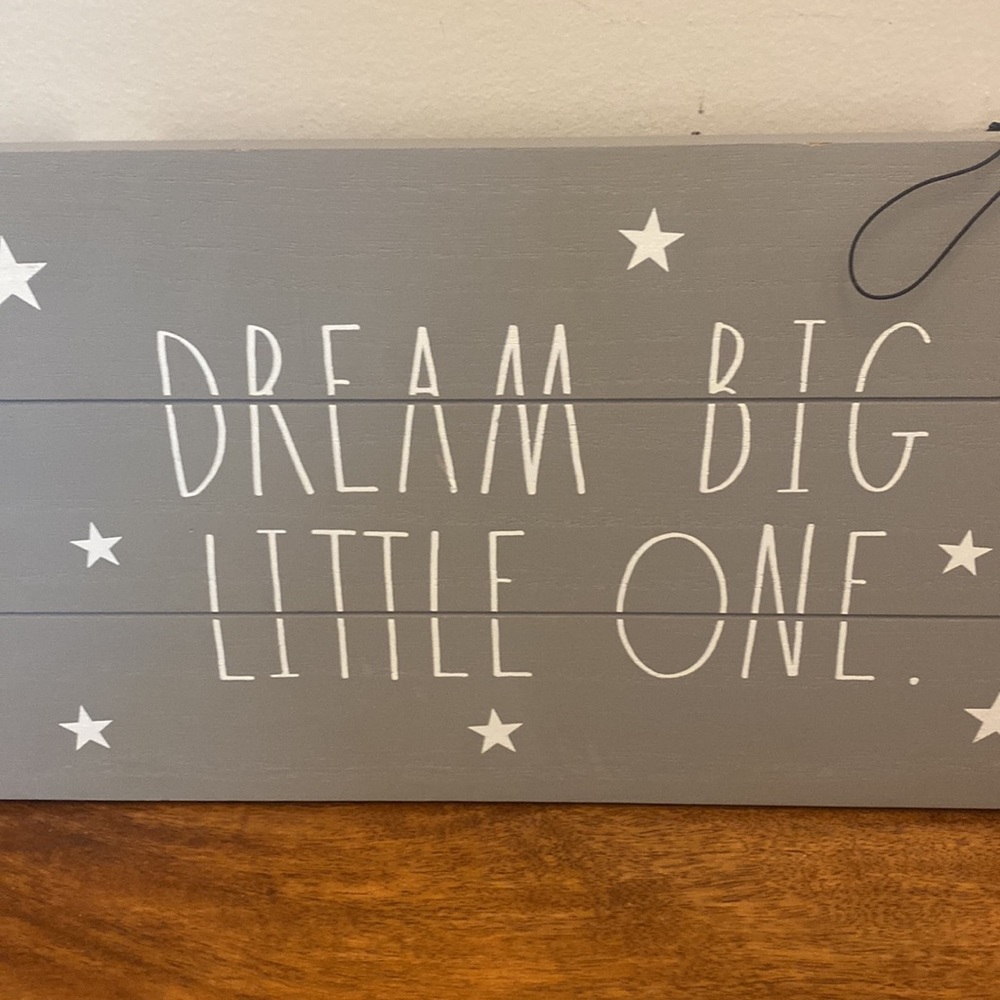 NEW Rae Dunn, “Dream Big, Little One”, Nursery/Toddler Room, Wall Hangin… - Picture 6 of 13